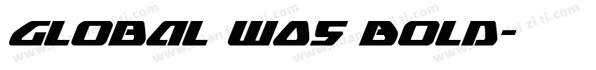 Global W05 Bold字体转换